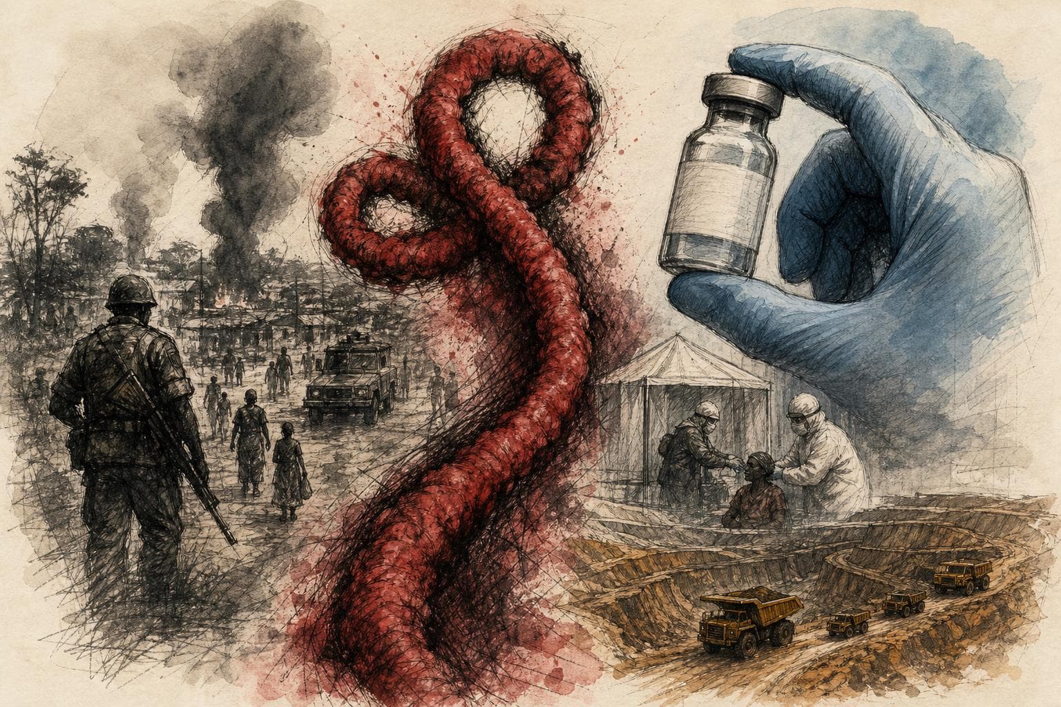 Editorial illustration for What Actually Made Congo's Ebola Outbreak the Fastest in History