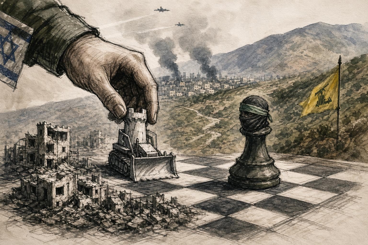 Editorial illustration for Lebanon Is Where Israel’s Gaza Doctrine Stops Working