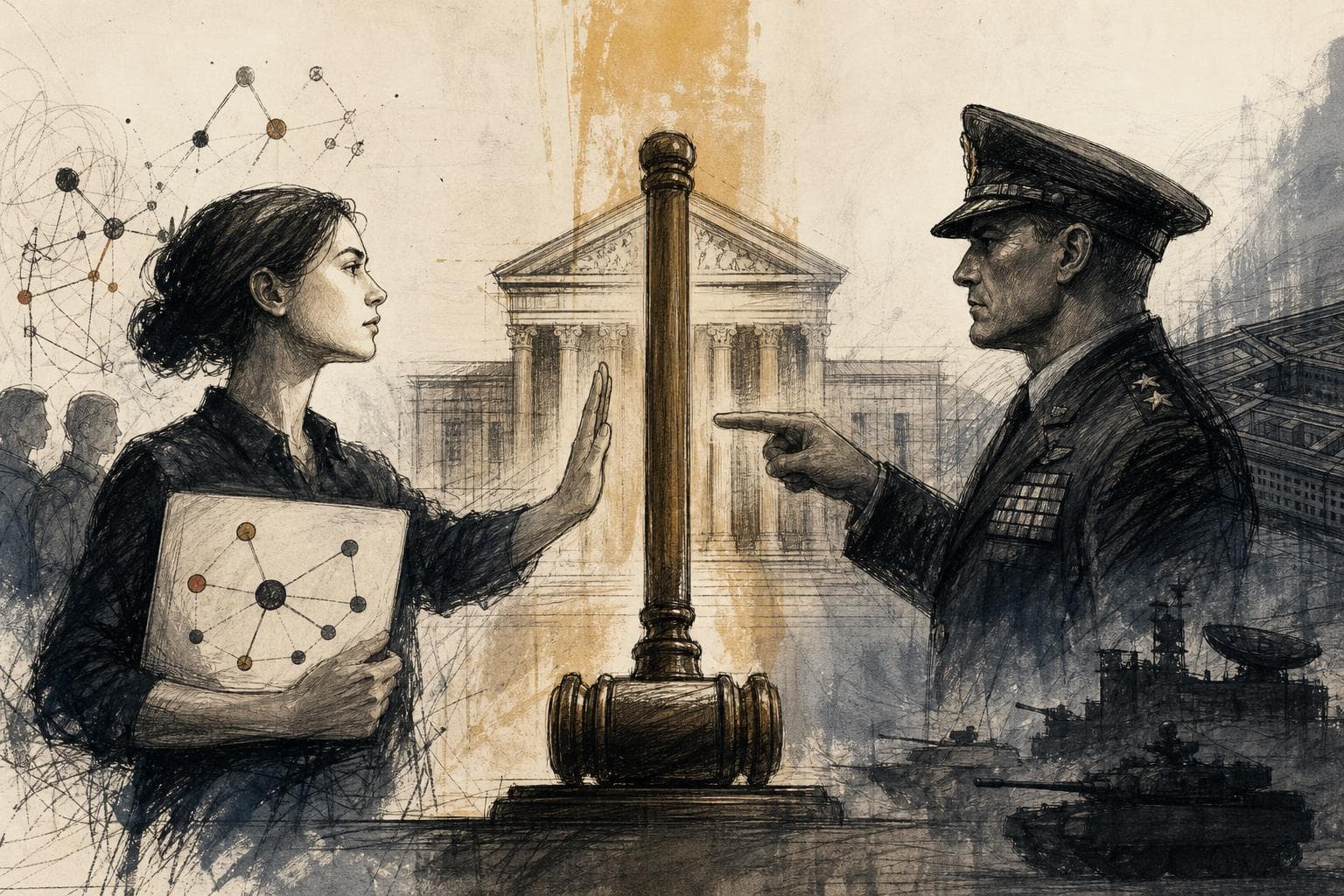 Editorial illustration for What Anthropic Actually Won in Its Fight With the Pentagon