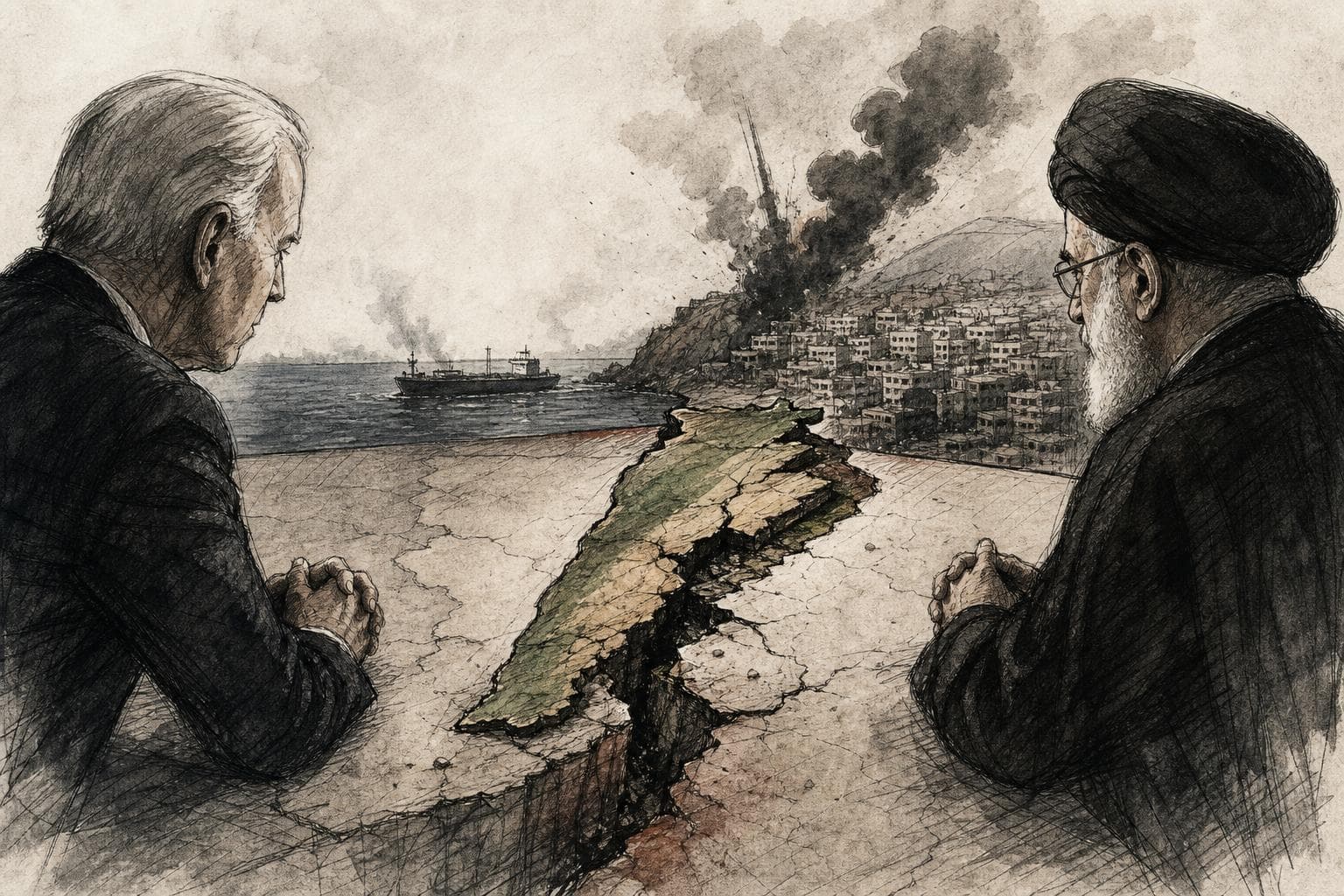 Editorial illustration for The US-Iran Pause Will Die Where the Last Two Ceasefires Did: Lebanon