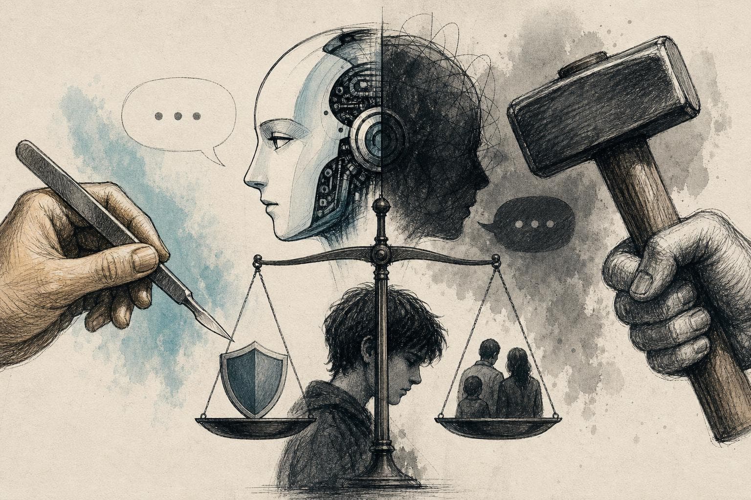 Editorial illustration for Florida’s OpenAI Case Needs a Scalpel, Not a Sledgehammer