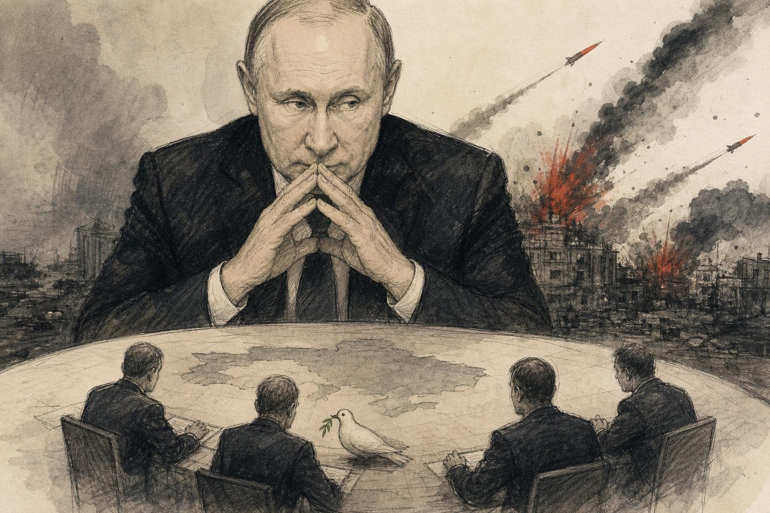 Editorial illustration for Russia’s Ceasefire Talk Is Not a Peace Signal
