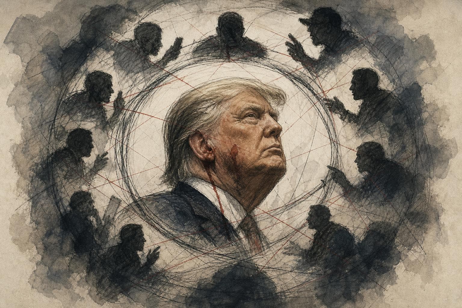 Editorial illustration for The Assassination Conspiracy Reflex Is Now the Crisis