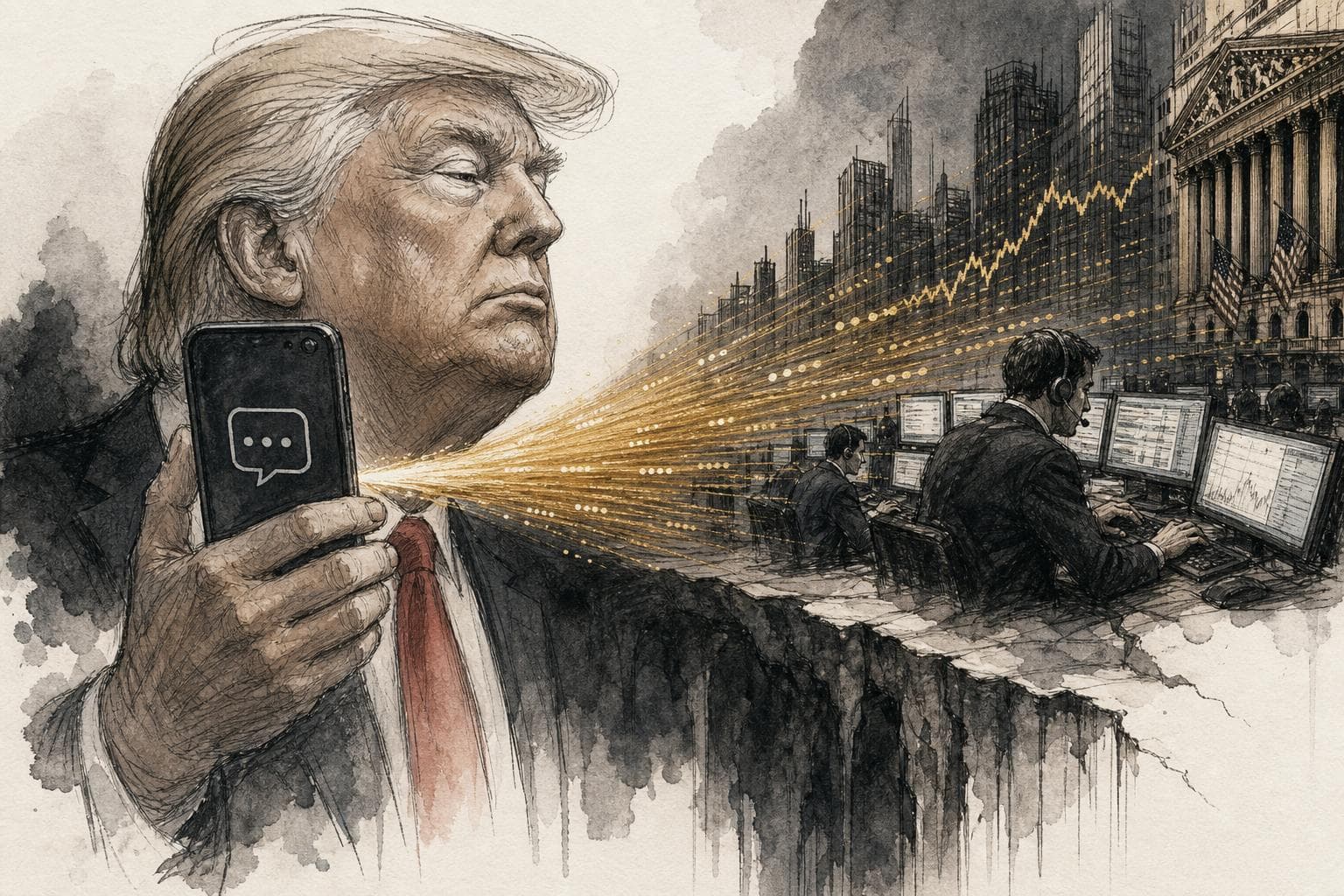 Editorial illustration for The $100,000 Trump Feed Is Probably Legal. That Is the Problem.