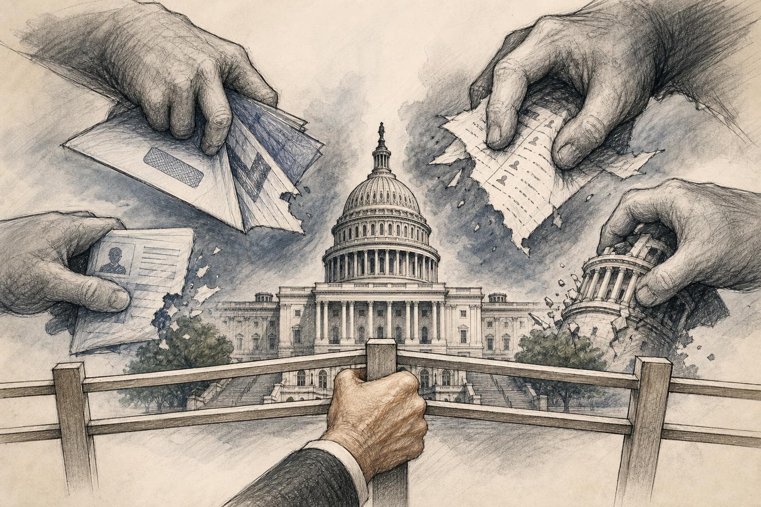 Editorial illustration for The Only Guardrails Holding Are the Ones Congress Wrote Down